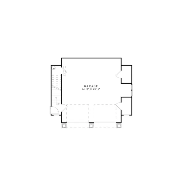 Building Plans First Floor - Nicklaus Apartment Garage 055D-1030 | House Plans and More