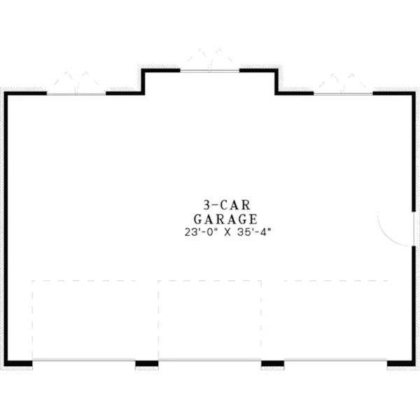 Traditional House Plan First Floor - Jeanne European Style Garage 055D-1033 | House Plans and More