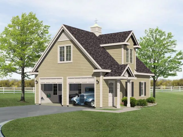 Building Plans Front Photo 01 - Karina Two-Car Garage  059D-6010 | House Plans and More