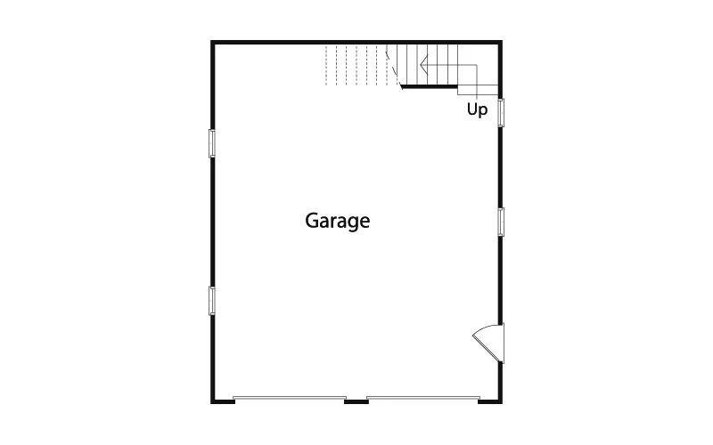 Building Plans First Floor - Keryn Two-Car Garage  059D-6011 | House Plans and More