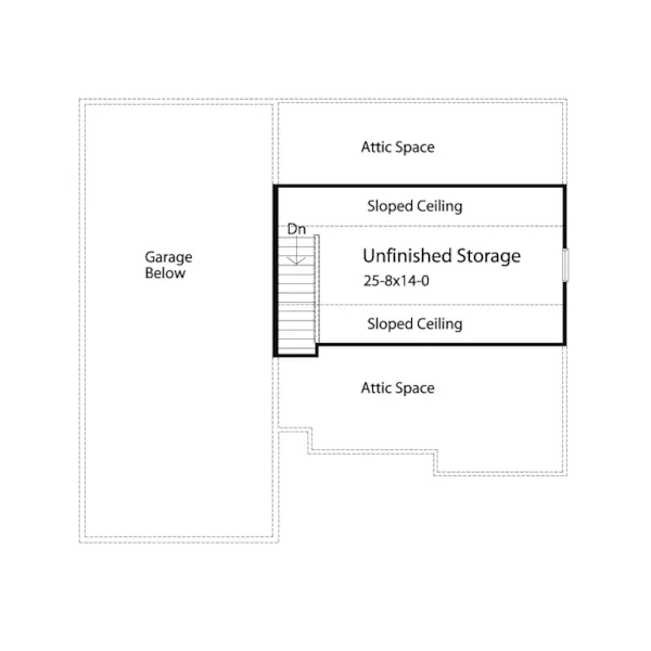 Building Plans Second Floor - Lyric Two-Car And RV Garage  059D-6015 | House Plans and More