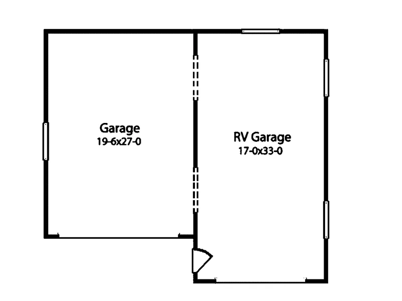 Building Plans First Floor - Labarque Car and RV Garage 059D-6016 | House Plans and More