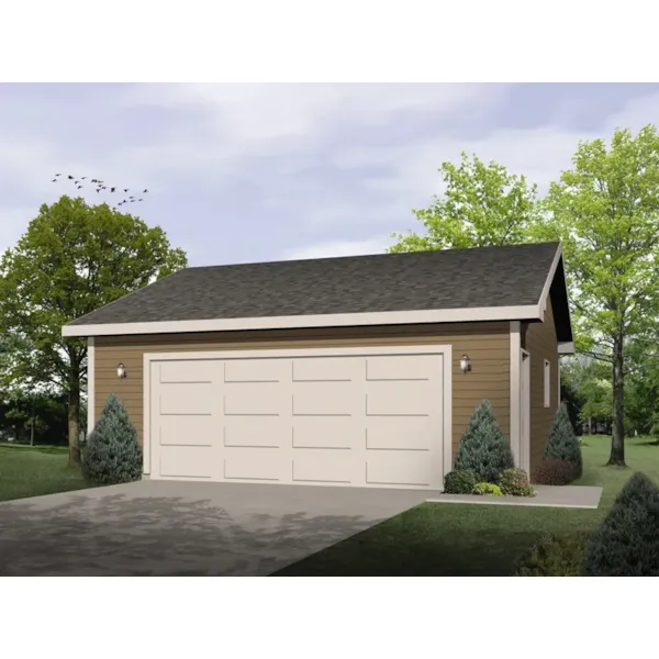 Simple two-car garage design