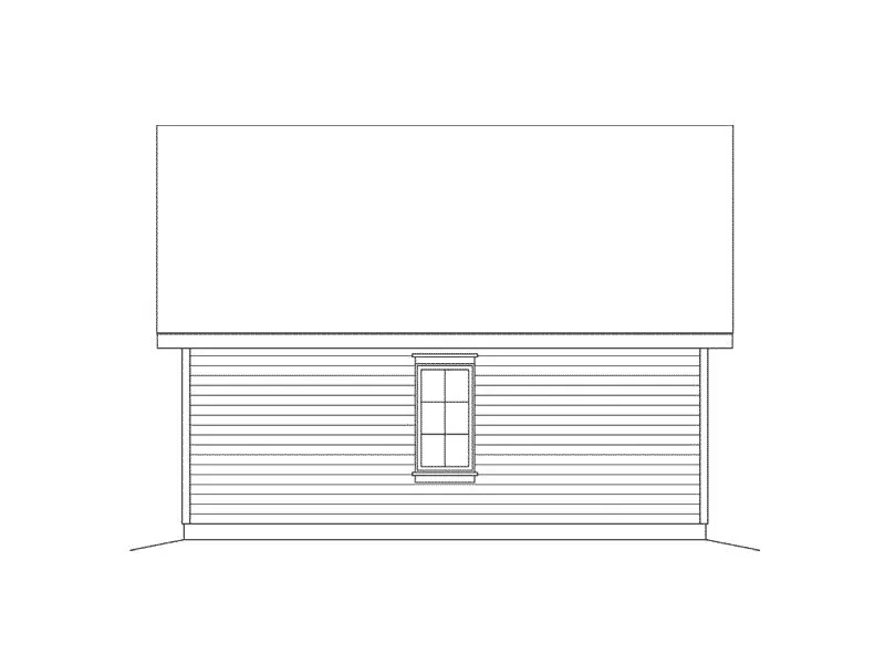 Building Plans Rear Elevation - Brissa Garage With Loft 059D-6065 | House Plans and More