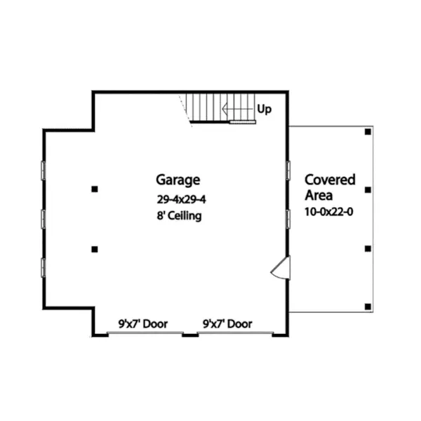 Building Plans First Floor - Raymar Gambrel Roof Garage 059D-6086 | House Plans and More