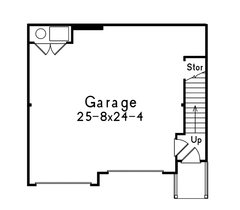 Building Plans First Floor - Payton Two-Car Garage Apartment 059D-7503 | House Plans and More
