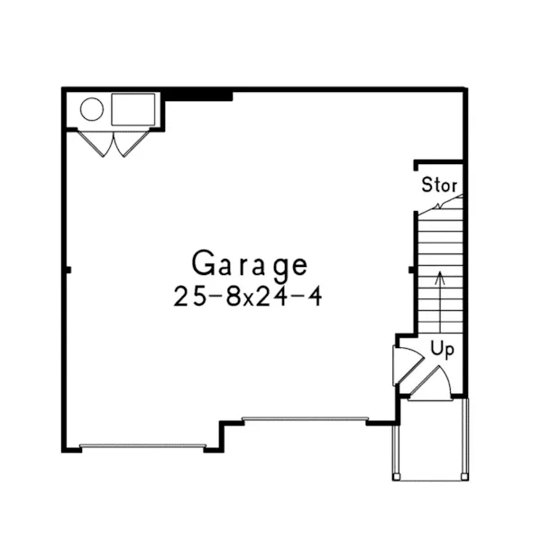 Building Plans First Floor - Payton Two-Car Garage Apartment 059D-7503 | House Plans and More