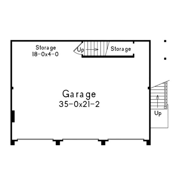 Building Plans First Floor - Laycie 3-Car Garage Apartment 059D-7504 | House Plans and More