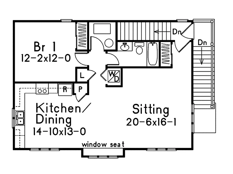 Building Plans Second Floor - Laycie 3-Car Garage Apartment 059D-7504 | House Plans and More