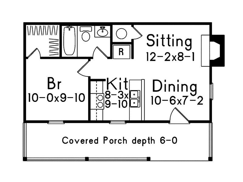 Building Plans First Floor - Oak Haven Cottage Home 059D-7505 | House Plans and More