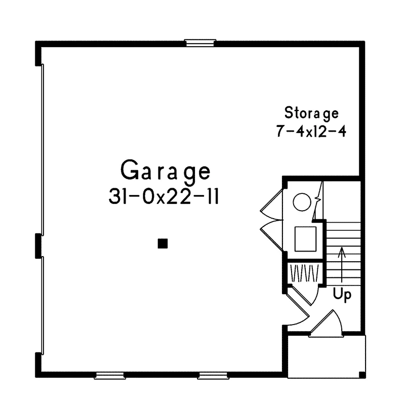 Building Plans First Floor - Lena Park 3-Car Garage Apartment 059D-7507 | House Plans and More