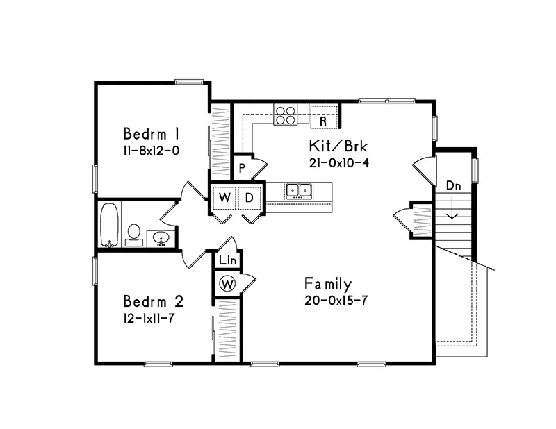 Building Plans Second Floor - Levana Apartment Garage 059D-7509 | House Plans and More