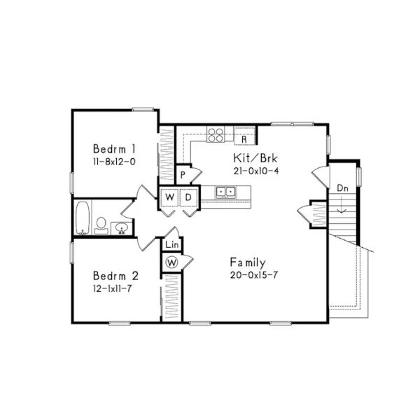 Building Plans Second Floor - Levana Apartment Garage 059D-7509 | House Plans and More