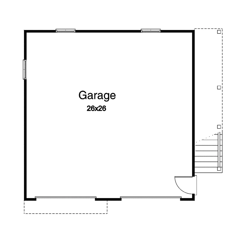 Building Plans First Floor - Sonoata Garage Apartment 059D-7513 | House Plans and More