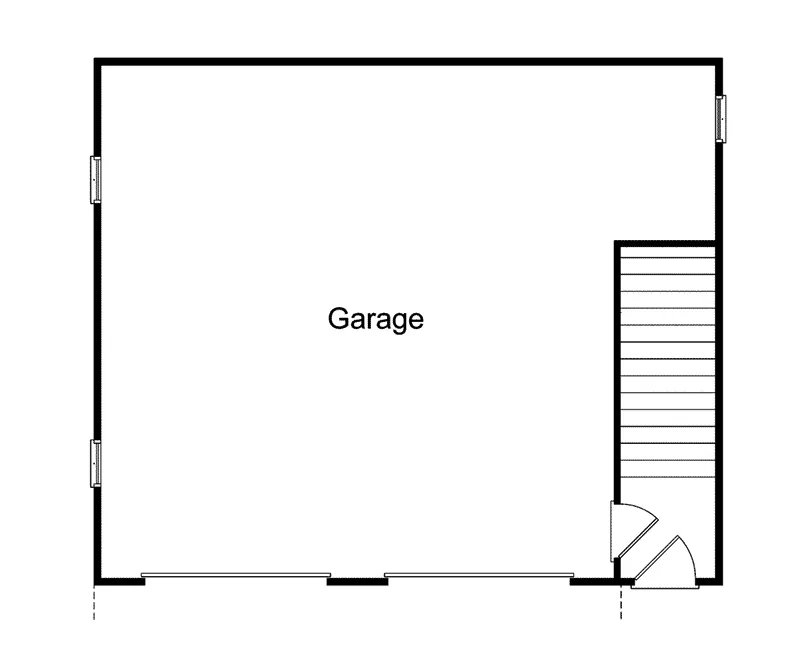 Building Plans First Floor - Brock Apartment Garage 059D-7514 | House Plans and More