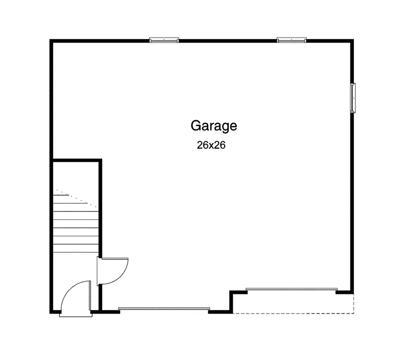 Building Plans First Floor - Parkman Garage Apartment 059D-7515 | House Plans and More