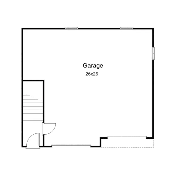 Building Plans First Floor - Parkman Garage Apartment 059D-7515 | House Plans and More