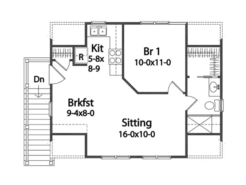 Traditional House Plan Second Floor -  059D-7516 | House Plans and More