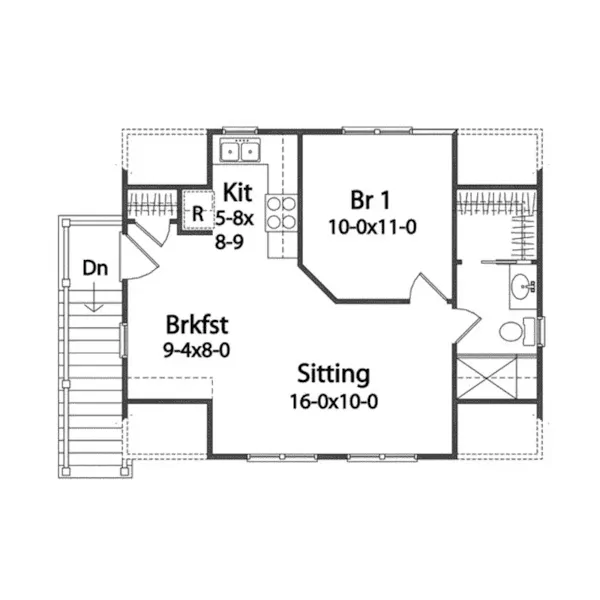 Traditional House Plan Second Floor -  059D-7516 | House Plans and More