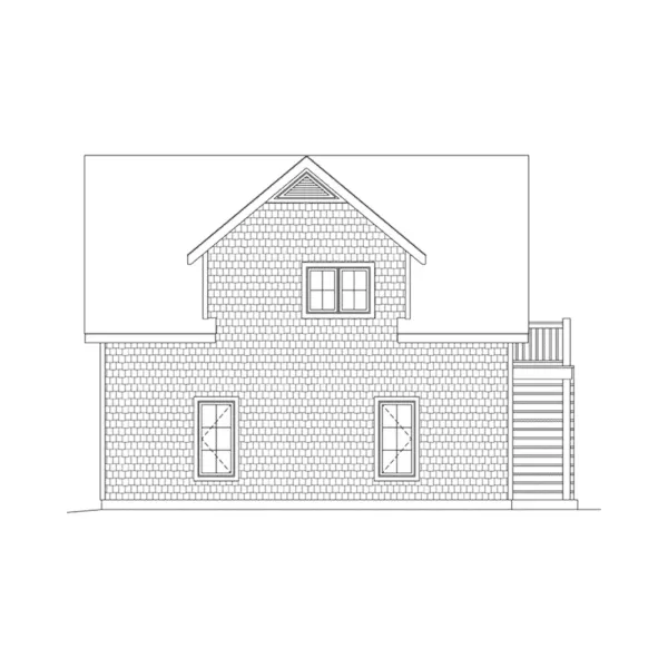 Building Plans Rear Elevation -  059D-7523 | House Plans and More