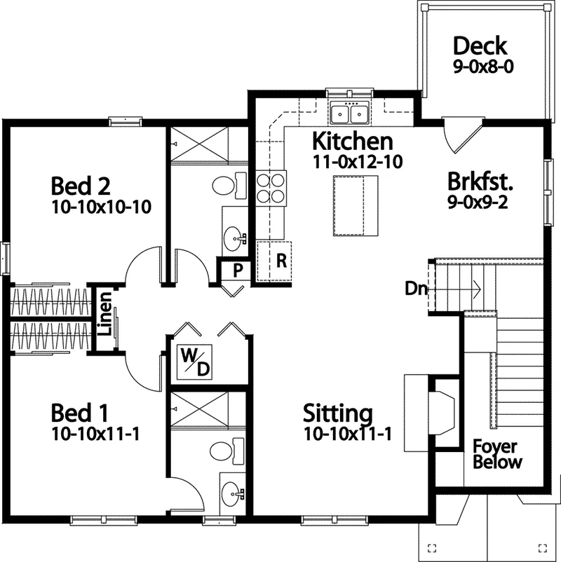 Building Plans Second Floor - 059D-7525 | House Plans and More