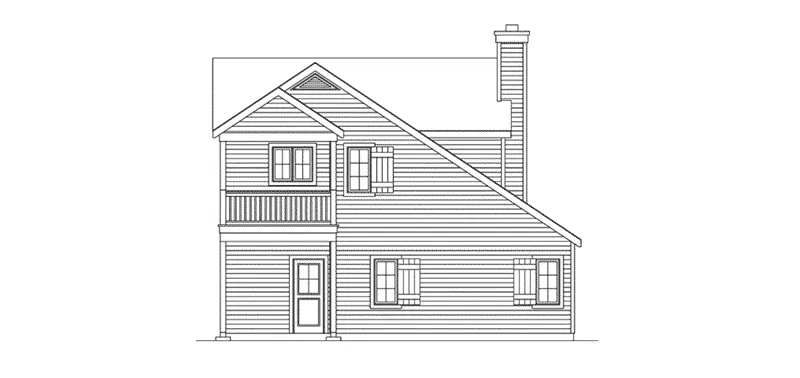 Building Plans Rear Elevation - 059D-7526 | House Plans and More