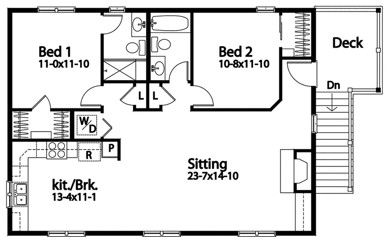 Building Plans Second Floor - 059D-7527 | House Plans and More