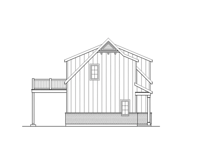 Farmhouse Plan Left Elevation - 059D-7528 | House Plans and More