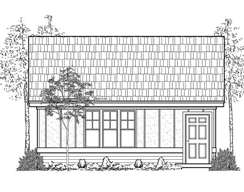 Building Plans Front of Home - 075D-6003 | House Plans and More