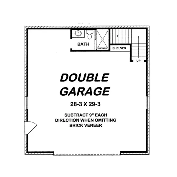 Building Plans Garage Floor Plan - 075D-6005 | House Plans and More