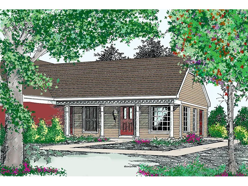 Building Plans Front of Home -  075D-7501 | House Plans and More