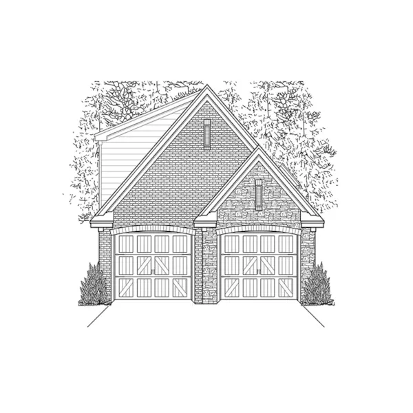 Tudor House Plan Front of Home -  075D-7505 | House Plans and More