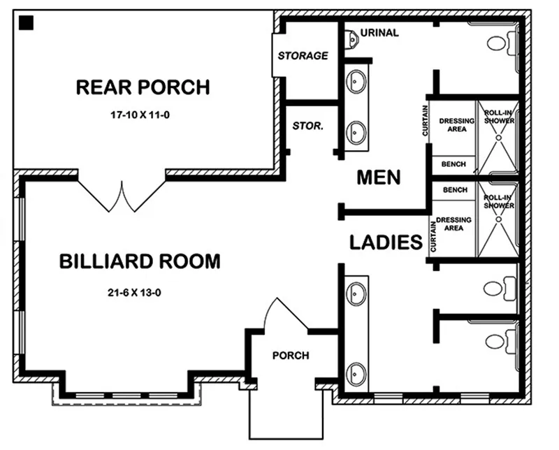 Ranch House Plan First Floor -  075D-7506 | House Plans and More