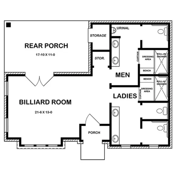 Ranch House Plan First Floor -  075D-7506 | House Plans and More