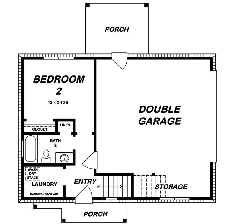 Building Plans First Floor - 075D-7510 | House Plans and More