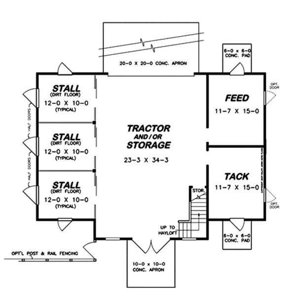 Cabin & Cottage House Plan First Floor -  075D-7512 | House Plans and More