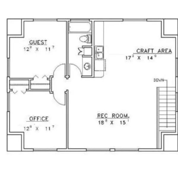 Building Plans Second Floor -  088D-0290 | House Plans and More