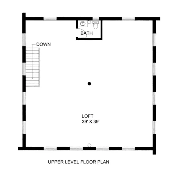 Building Plans Second Floor - Waggoner Rustic Log Home 088D-0406 | House Plans and More