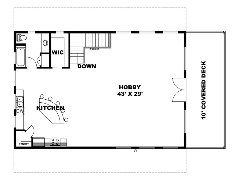 Building Plans Second Floor - 088D-0824 | House Plans and More
