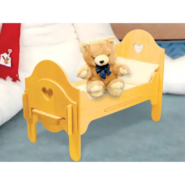 All wood doll bed is sure to be a favorite when your little one is playing with their dolls