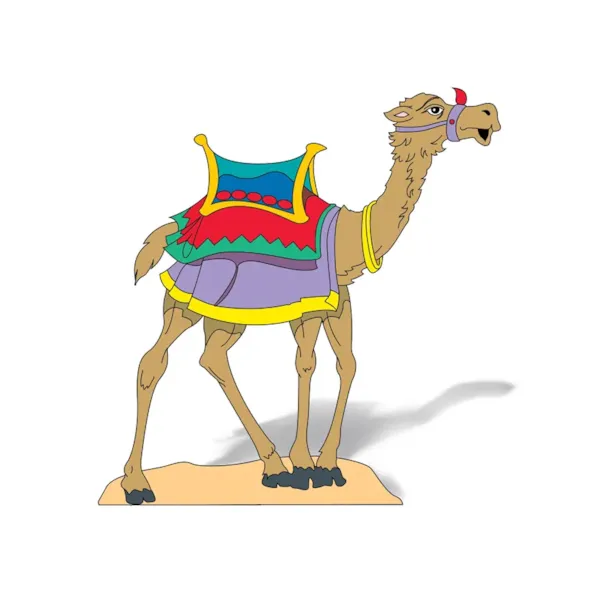 The lawn nativity camel further expands your nativity scene