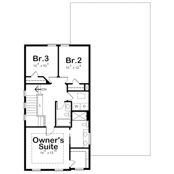 Building Plans Second Floor -  098D-6004 | House Plans and More