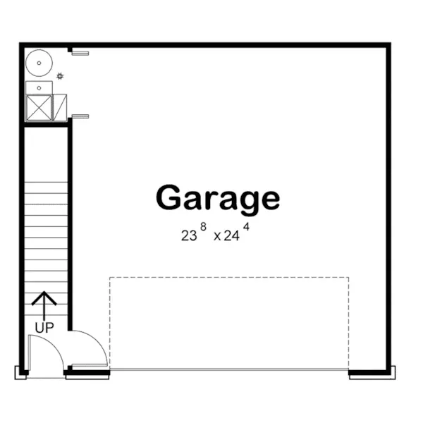 Building Plans Garage Floor Plan -  098D-7500 | House Plans and More