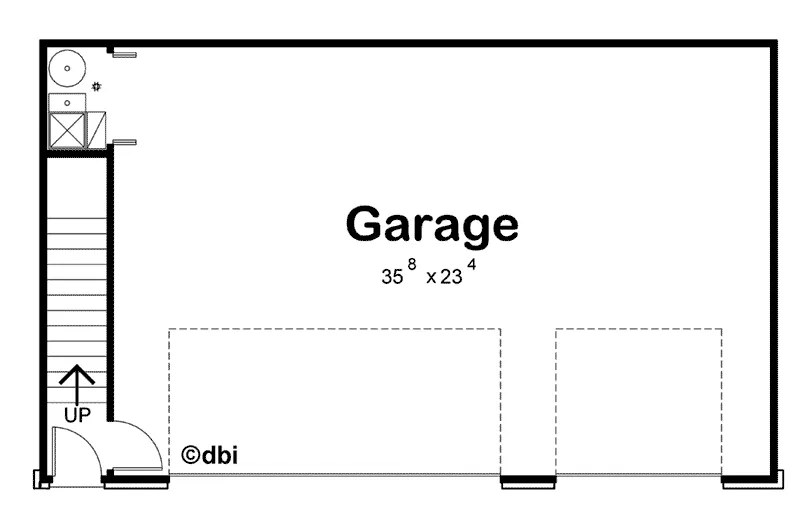 Building Plans Garage Floor Plan -  098D-7501 | House Plans and More