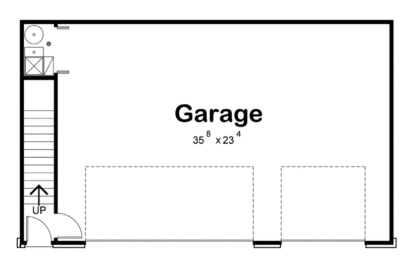 Building Plans Garage Floor Plan - Caryln Apartment Garage 098D-7502 | House Plans and More