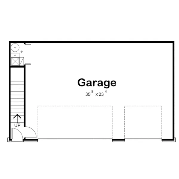 Building Plans Garage Floor Plan - Caryln Apartment Garage 098D-7502 | House Plans and More