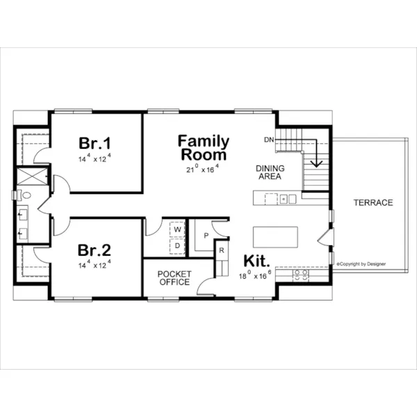 Modern Farmhouse Plan Second Floor - 098D-7505 | House Plans and More