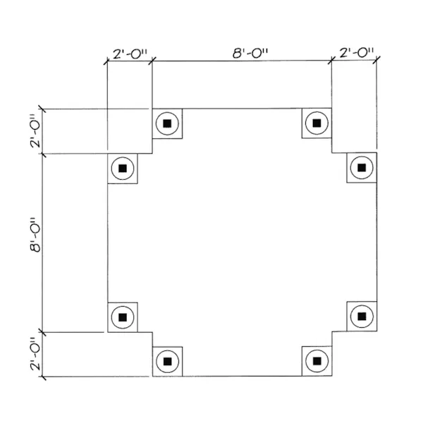 Building Plans First Floor - Ossenfort Valley Pergola 102D-3000 | House Plans and More