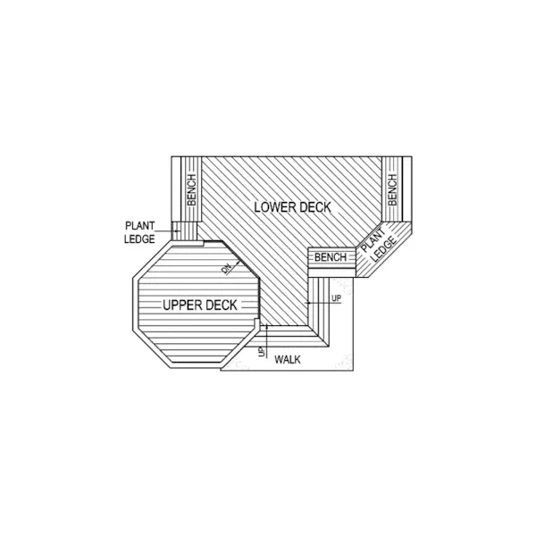 Building Plans First Floor - Evonne Deck 107D-3001 | House Plans and More