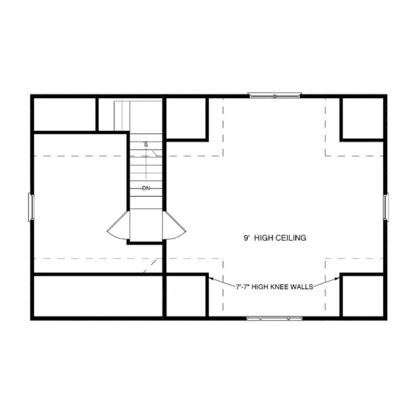 Building Plans Second Floor - Karisma Garage And Covered Porch 108D-6000 | House Plans and More